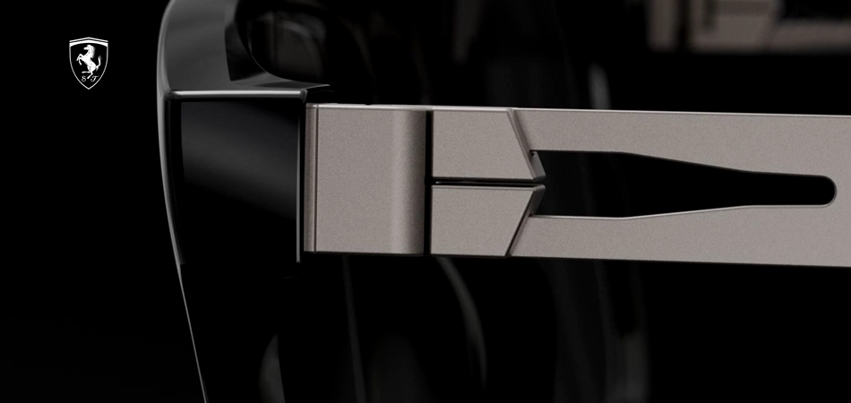 Scuderia Ferrari Metal Torque Hinge: l'estetica delle corse nel tuo eyewear