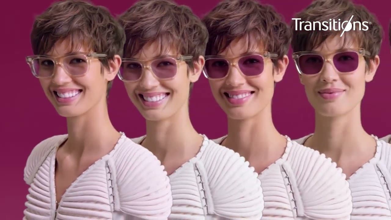 Transitions® photochromic lenses: one pair of glasses, infinite shades